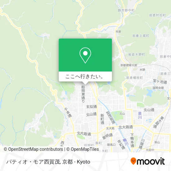 パティオ・モア西賀茂地図