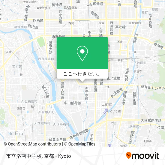 市立洛南中学校地図