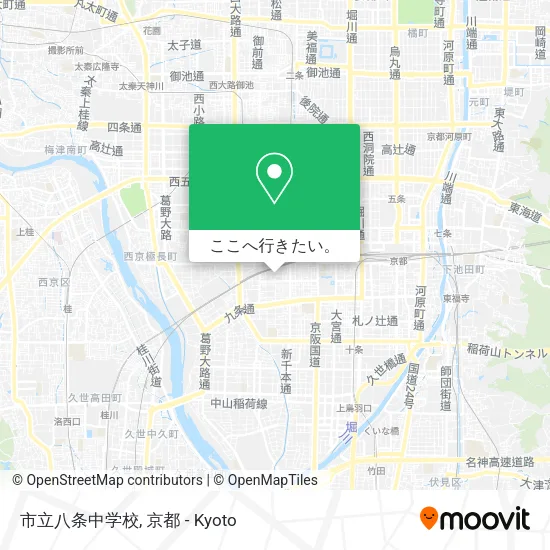 市立八条中学校地図