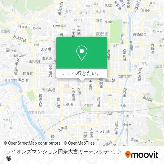 ライオンズマンション四条大宮ガーデンシティ地図