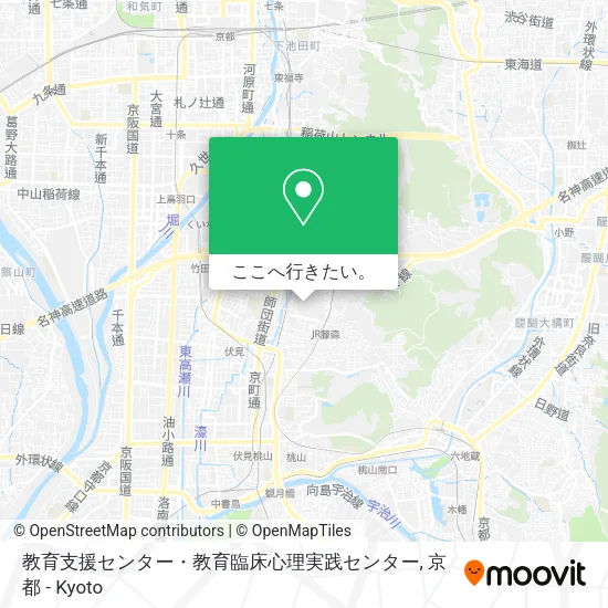 教育支援センター・教育臨床心理実践センター地図
