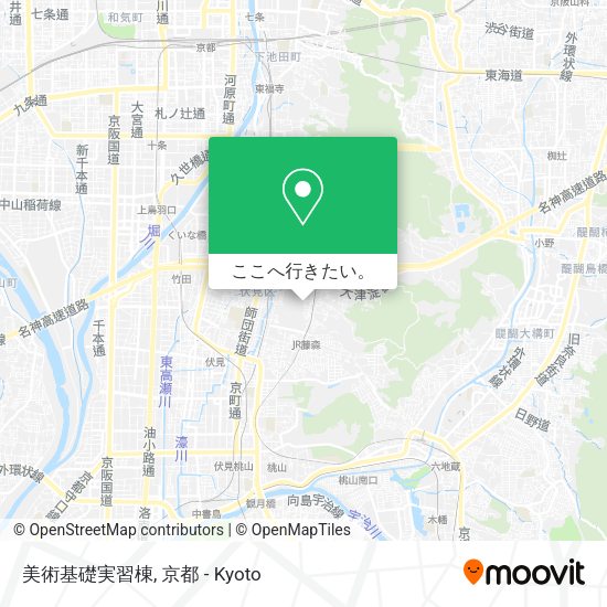 美術基礎実習棟地図