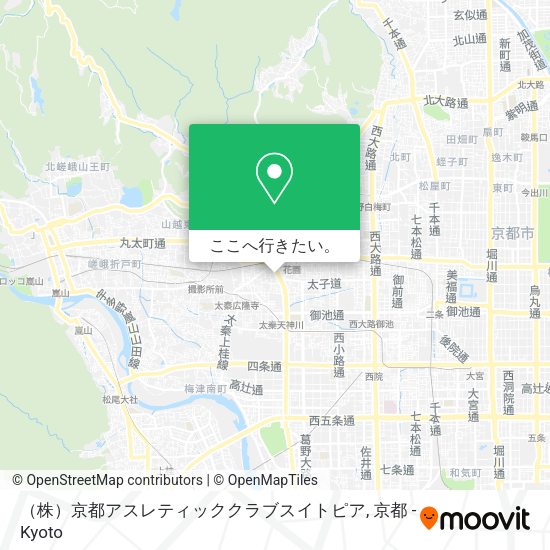 （株）京都アスレティッククラブスイトピア地図