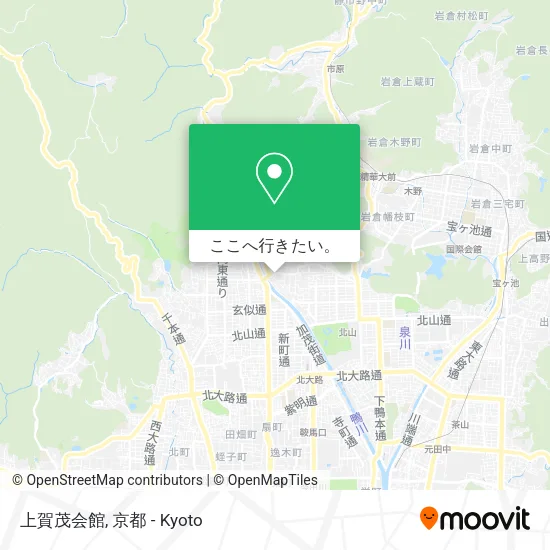 上賀茂会館地図