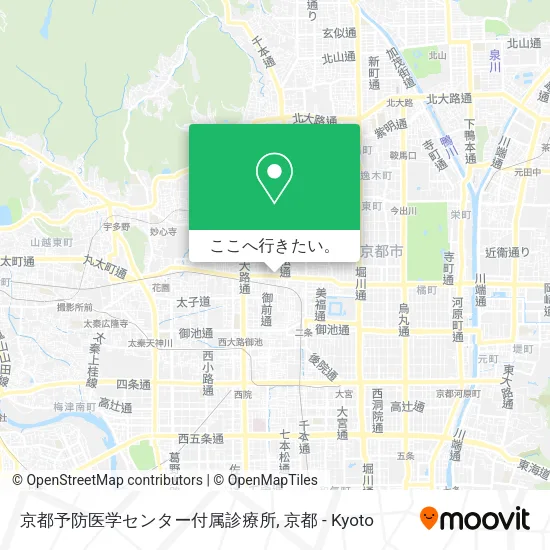 京都予防医学センター付属診療所地図