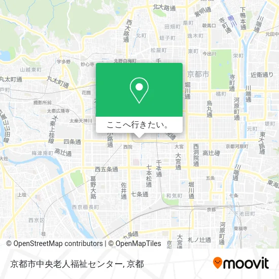 京都市中央老人福祉センター地図