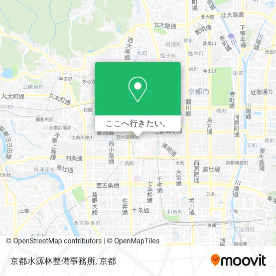 京都水源林整備事務所地図