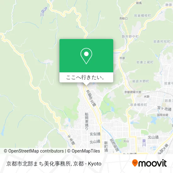 京都市北部まち美化事務所地図