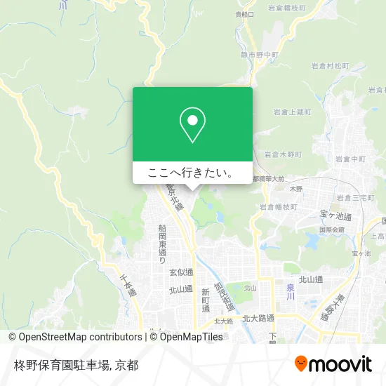柊野保育園駐車場地図