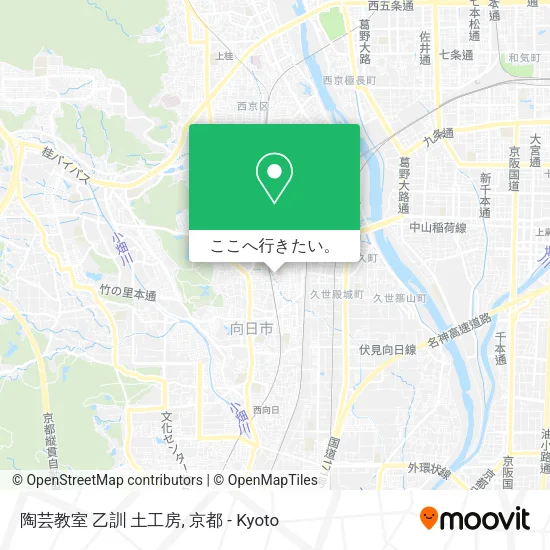 陶芸教室 乙訓 土工房地図