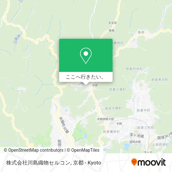 株式会社川島織物セルコン地図