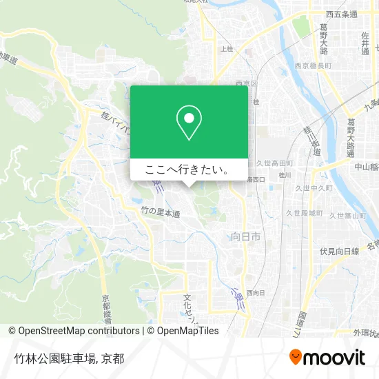 竹林公園駐車場地図