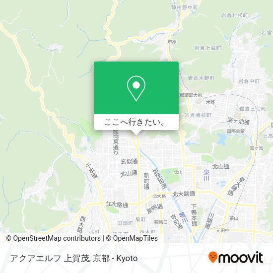 アクアエルフ 上賀茂地図
