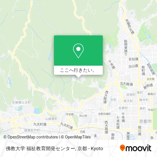 佛教大学 福祉教育開発センター地図