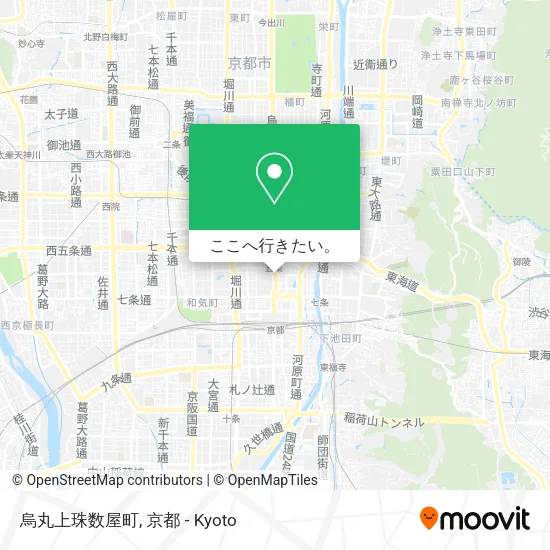 烏丸上珠数屋町地図