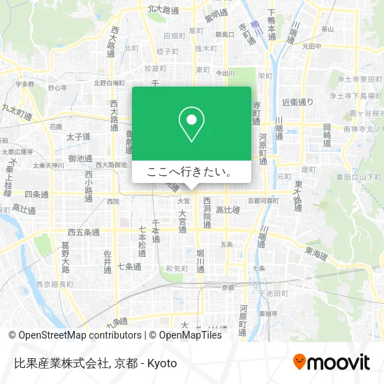 比果産業株式会社地図