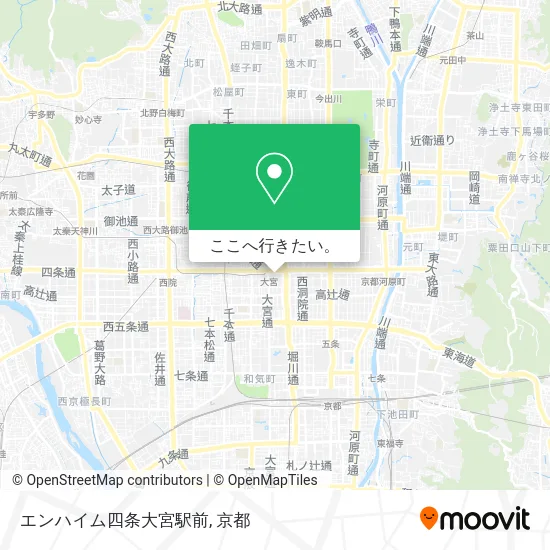 エンハイム四条大宮駅前地図
