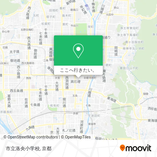 市立洛央小学校地図