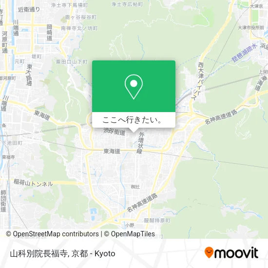 山科別院長福寺地図
