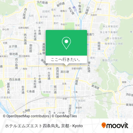 ホテルエムズエスト四条烏丸地図