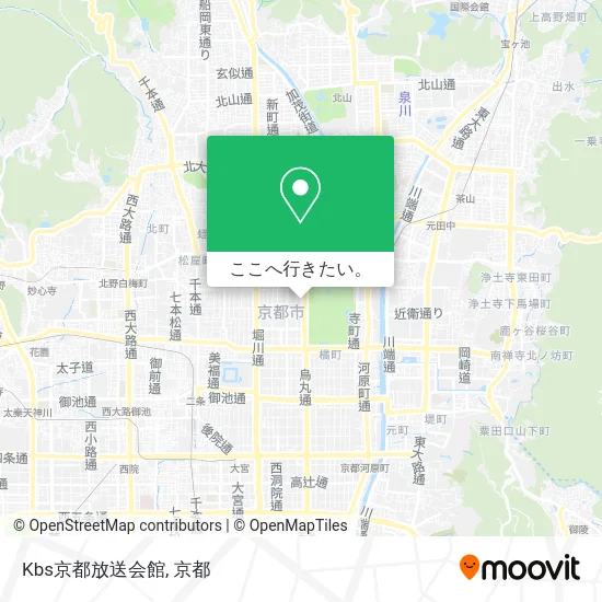 Kbs京都放送会館地図