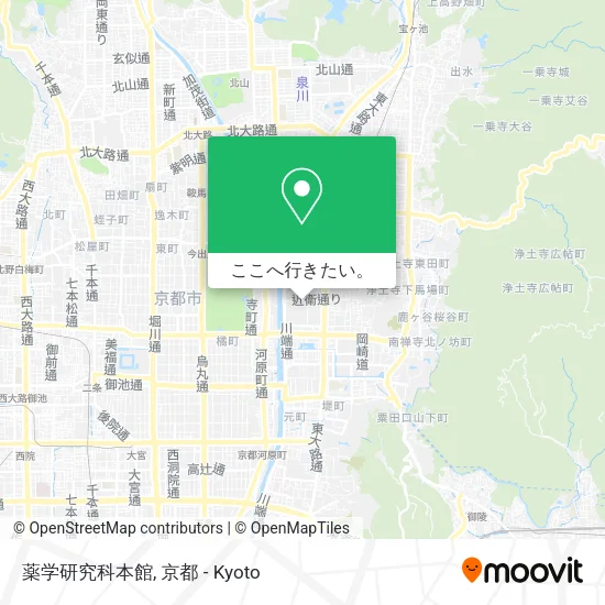 薬学研究科本館地図