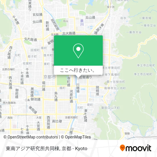東南アジア研究所共同棟地図