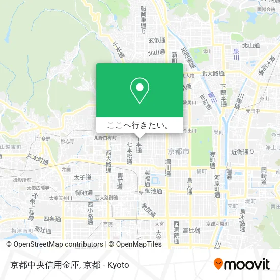京都中央信用金庫地図