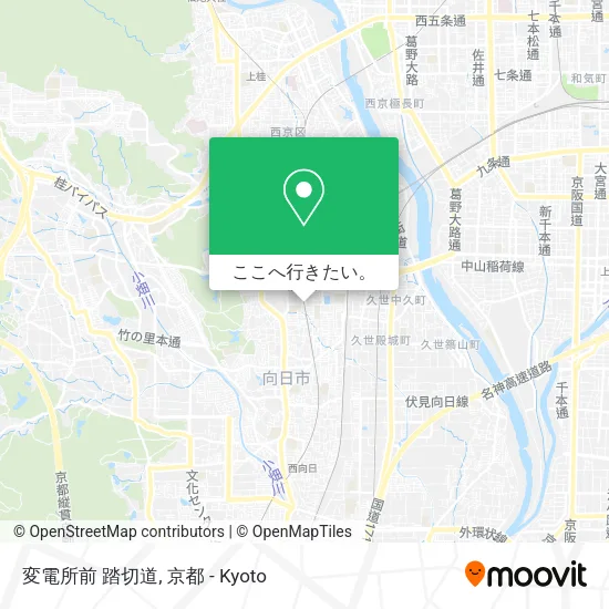 変電所前 踏切道地図