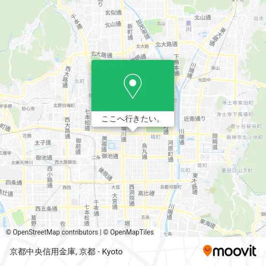 京都中央信用金庫地図