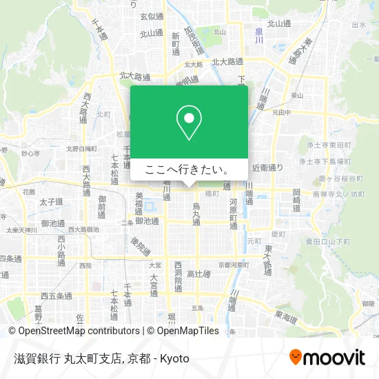 滋賀銀行 丸太町支店地図