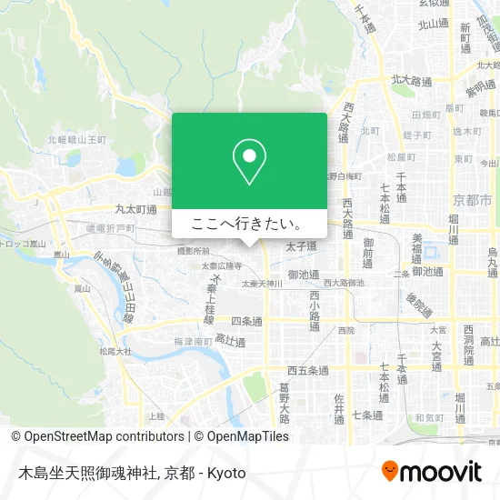 木島坐天照御魂神社地図