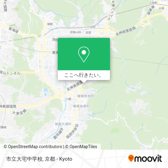 市立大宅中学校地図