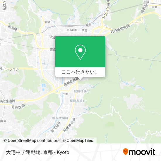 大宅中学運動場地図