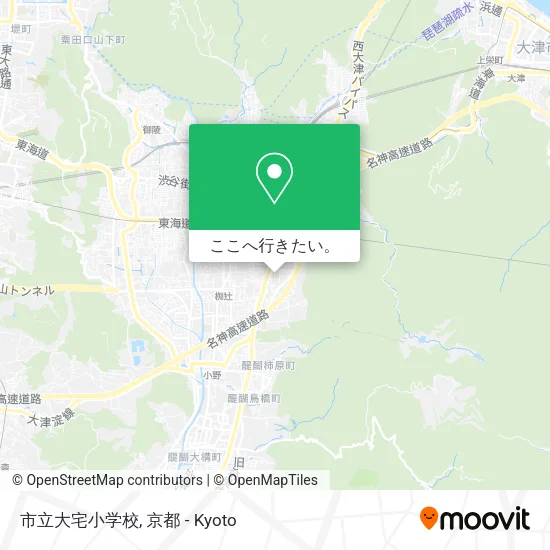 市立大宅小学校地図