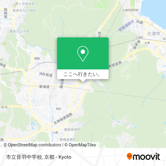 市立音羽中学校地図