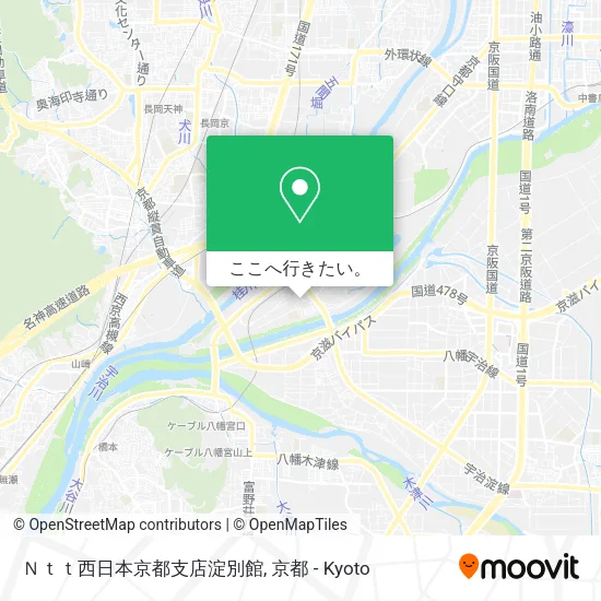 Ｎｔｔ西日本京都支店淀別館地図