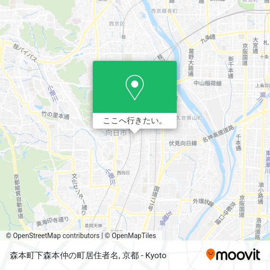 森本町下森本仲の町居住者名地図