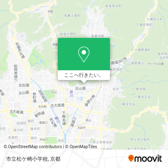 市立松ケ崎小学校地図