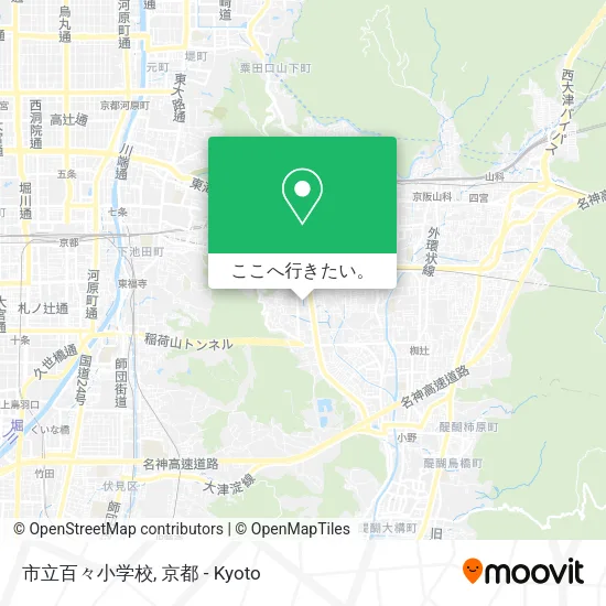 市立百々小学校地図