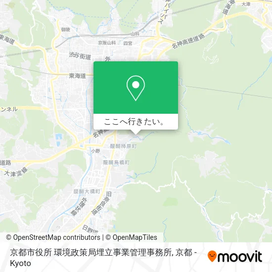 京都市役所 環境政策局埋立事業管理事務所地図