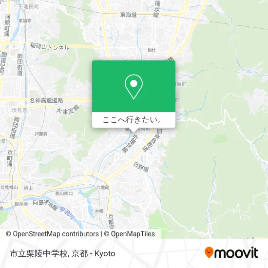 市立栗陵中学校地図