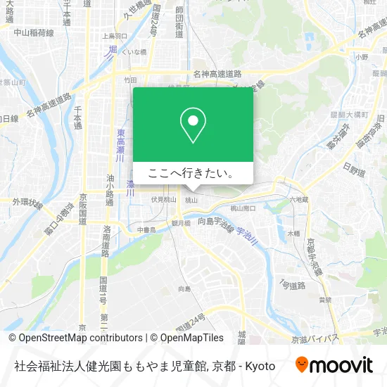 社会福祉法人健光園ももやま児童館地図