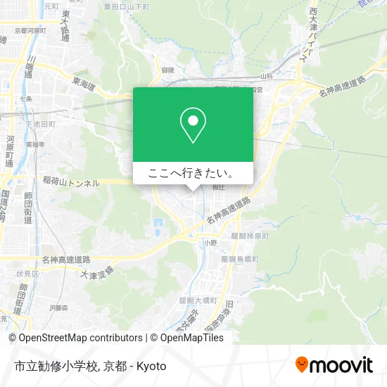 市立勧修小学校地図