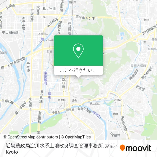 近畿農政局淀川水系土地改良調査管理事務所地図