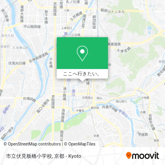 市立伏見板橋小学校地図