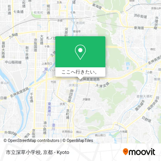 市立深草小学校地図