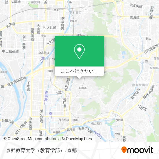 京都教育大学（教育学部）地図
