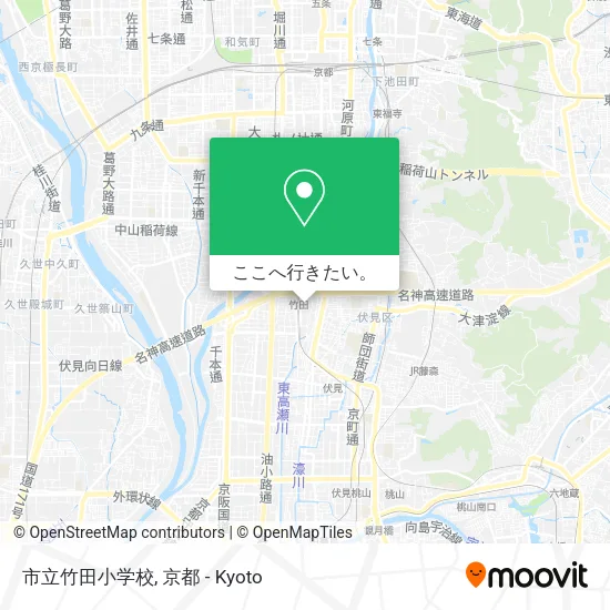 市立竹田小学校地図