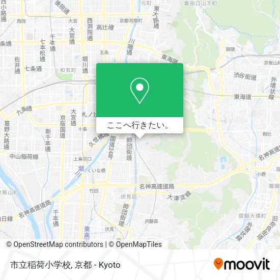 市立稲荷小学校地図